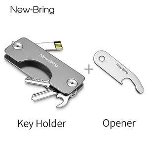 Key Holder Aluminum Metallic
